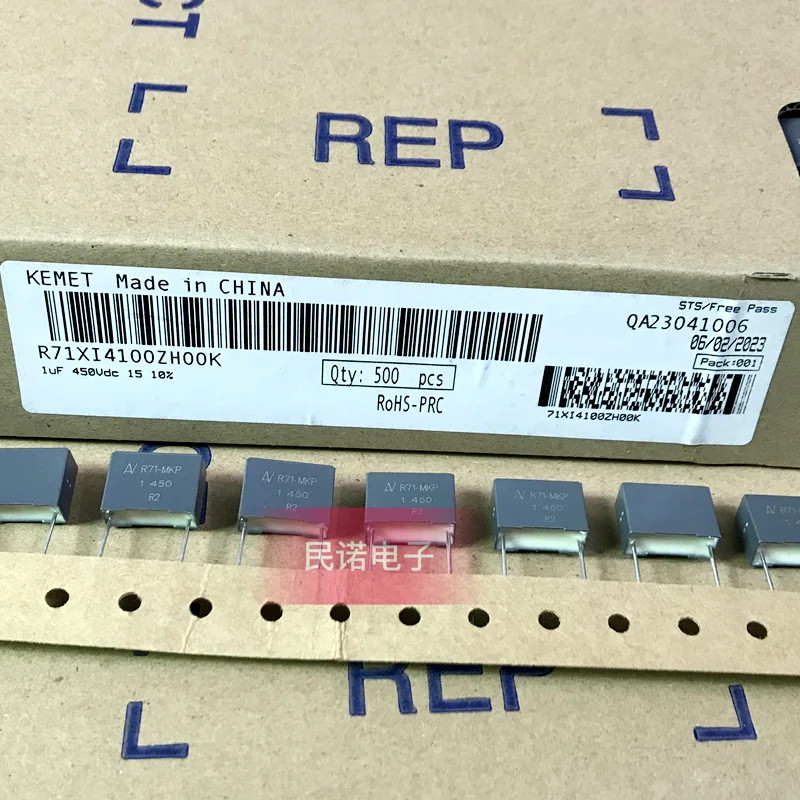 2PCS/5PCS/20PCS/Lot KEMET R71 450V 450V105 105 1UF 450V1UF 450V1.0UF 1.0UF Film Capacitor Pitch 15mm R71XI4100ZH00K