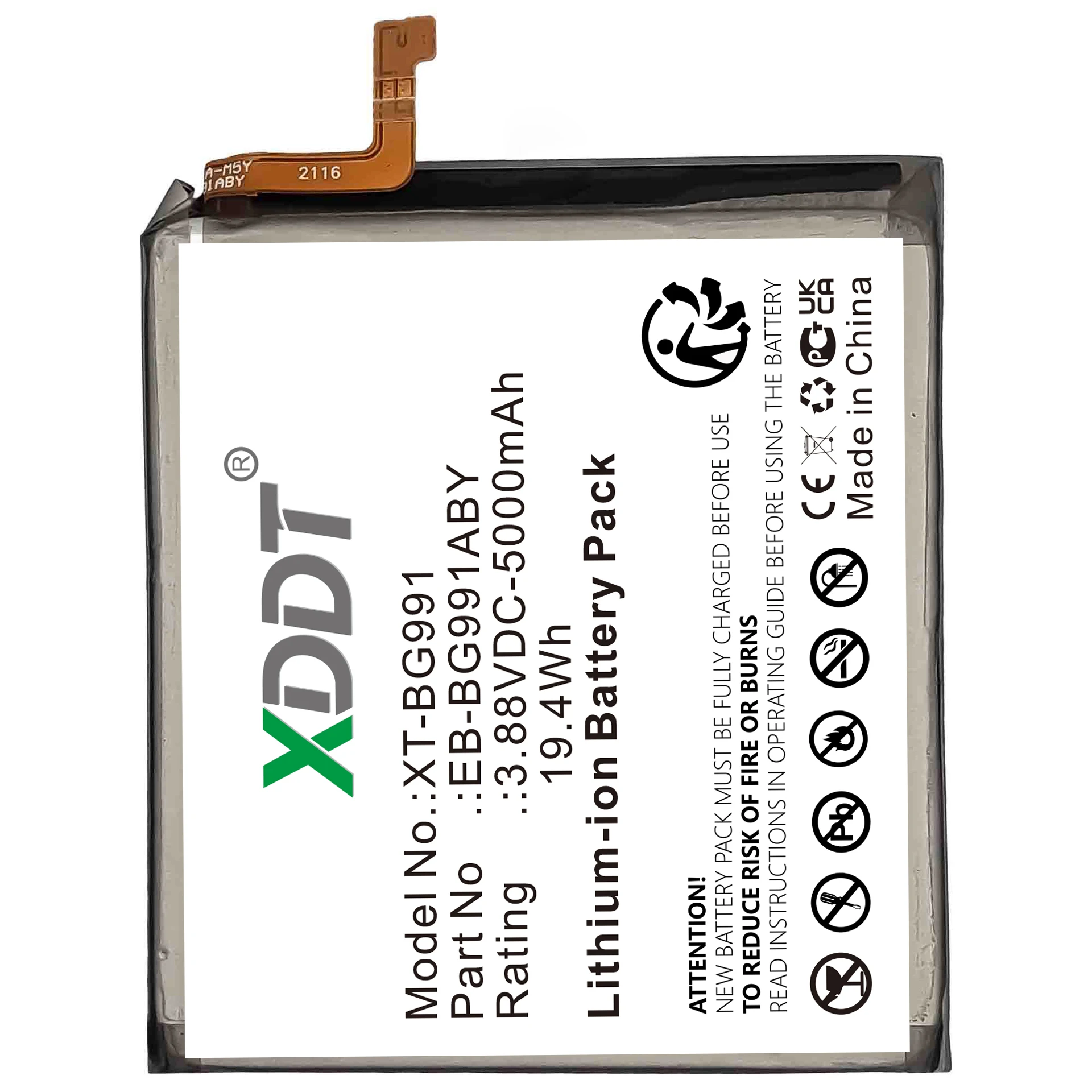 For SAMSUNG EB-BG991ABY 5000mAh Replacement Battery for Samsung Galaxy S21 5G SM-G991B /DS G991U Batteries+Tools XDDT