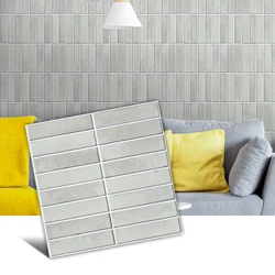 1/10pcs 3D Wall Stickers, Self-adhesive 3D Wall Panel Peel and Stick Tiles, Backsplash for Kitchen Waterproof Tile Sticker