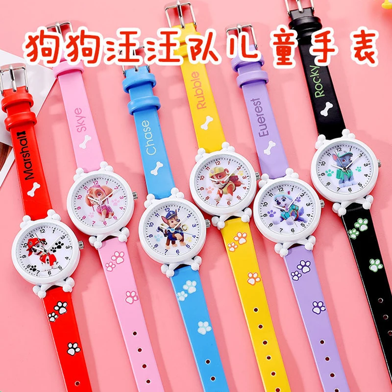 Original Paw Patrol Watch Cartoon Figure Children Digital Watch Chase Skye Marshall Kids Waterproof Student Watch Birthday Gift