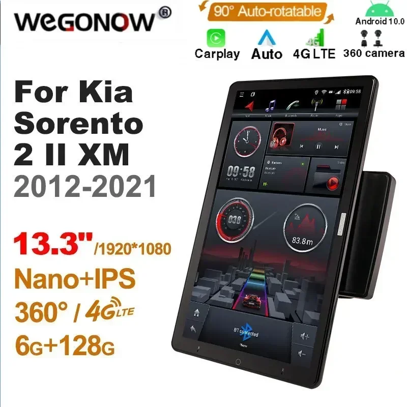 1920*1080 Ownice Android10.0 Car Multimedia for Kia Sorento 2 II XM 2012-2021 Auto Radio Audio 4G LTE 360 Optical No DVD