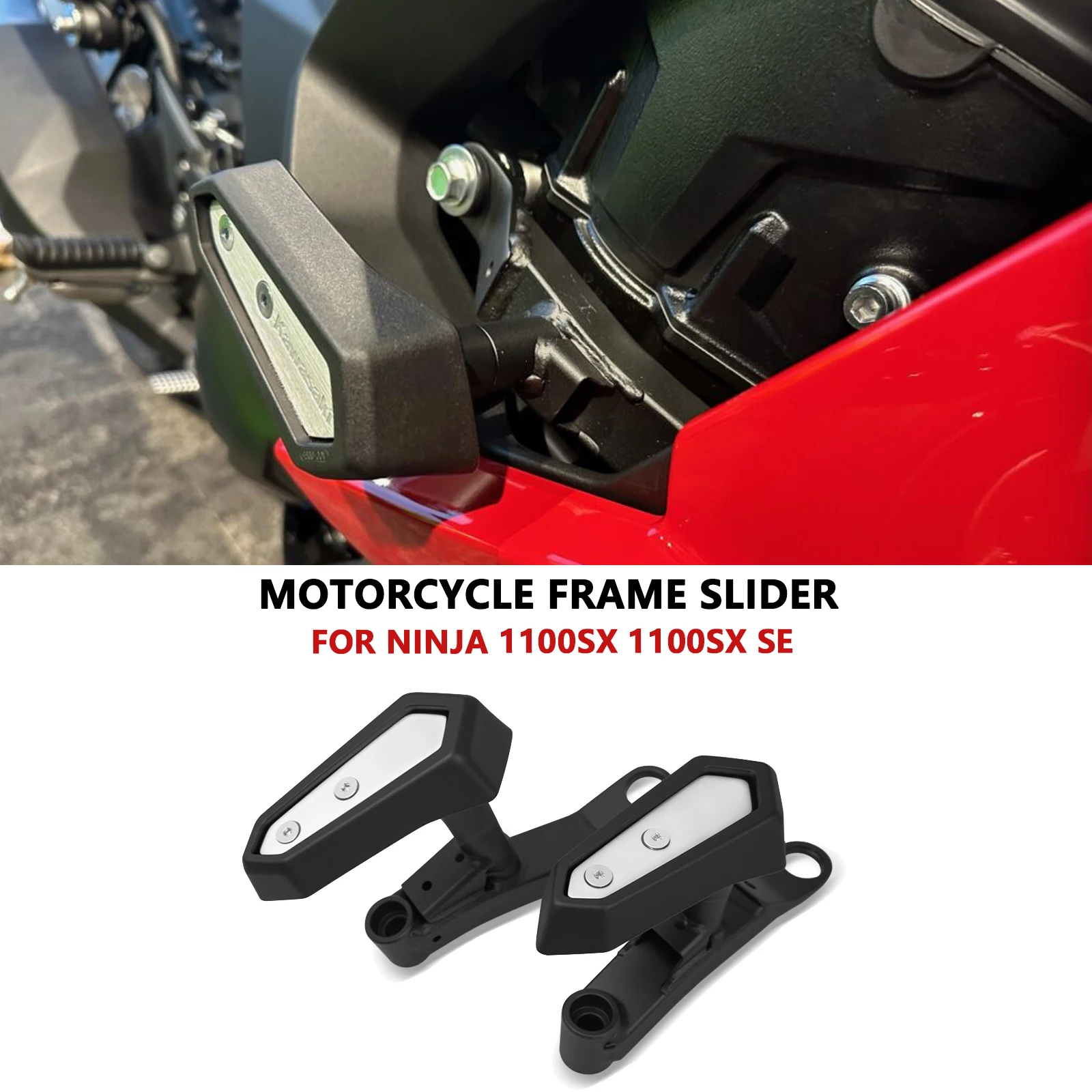 

For Motorcycle Falling Protection Frame Slider Fairing Guard Crash Pad Protector Ninja1100SX 2025 NINJA 1100SX SE 2025