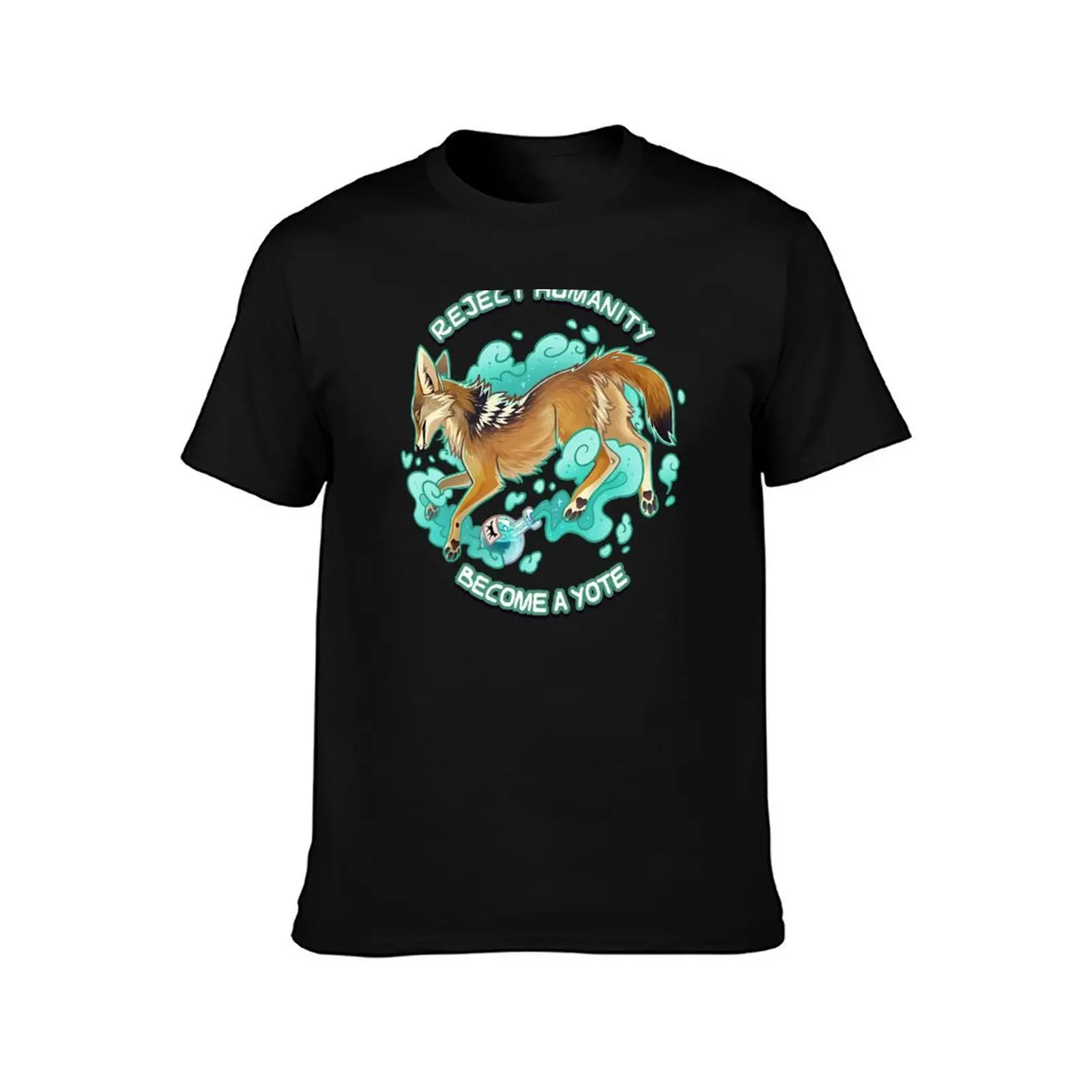Reject humanity, Become a YOTE! - Coyote Potion T-Shirt Quick Dry Light Sports T-Shirt