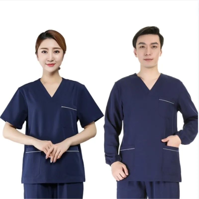 Women Operating Room Medical Uniform Scrubs Hospital Working Scrubs Set Medical Supplies Nurse Dental Surgery Suit Workwear