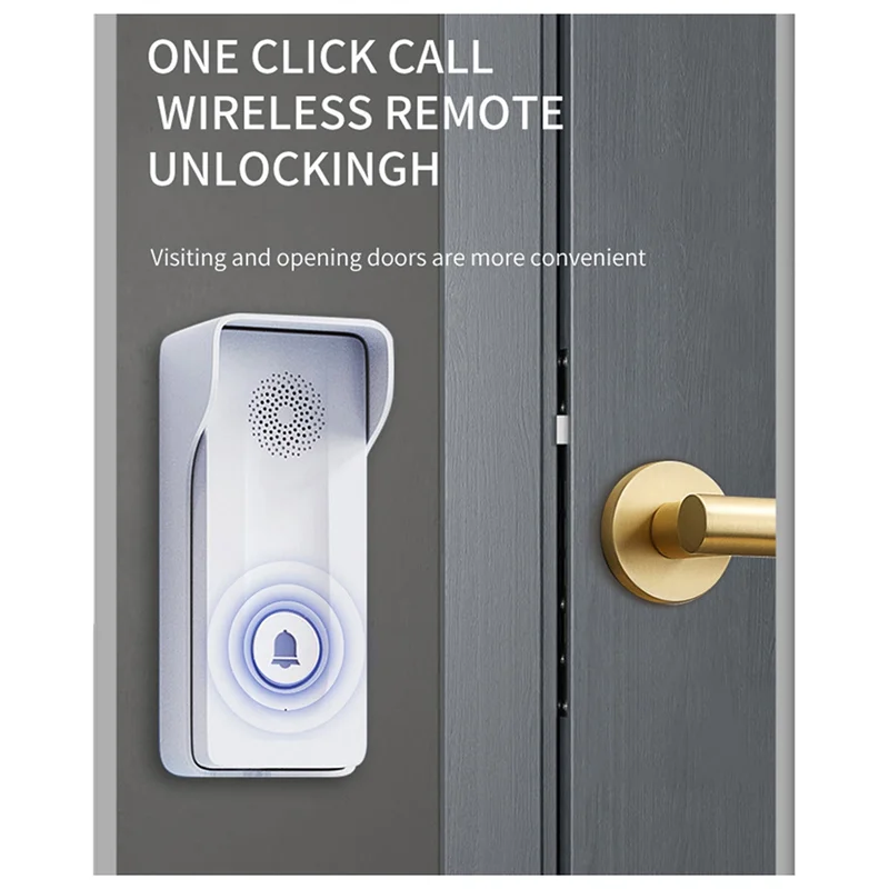 Abzw novo 800m de longa distância ao ar livre campainha sem fio interfone porta telefone desbloqueio intercomunicador bidirecional 433mhz