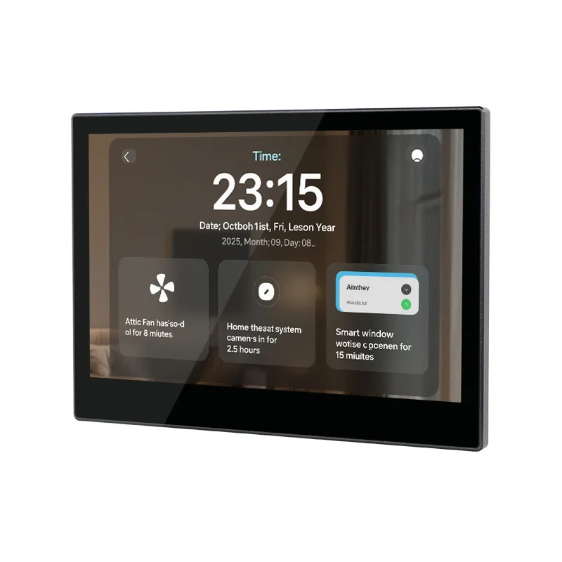 YC-SM10P 10.1 Inch IPS LCD Android 13 PoE RJ45 Smart Home Touch Panel with RS485 for USA Market
