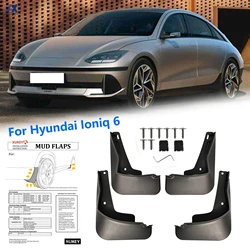 4X Splash Guards Mudguards Fenders Mudflaps Mud Flaps Mud Guards Front Rear Car Accessories For Hyundai ioniq 6 2023 2024 2025