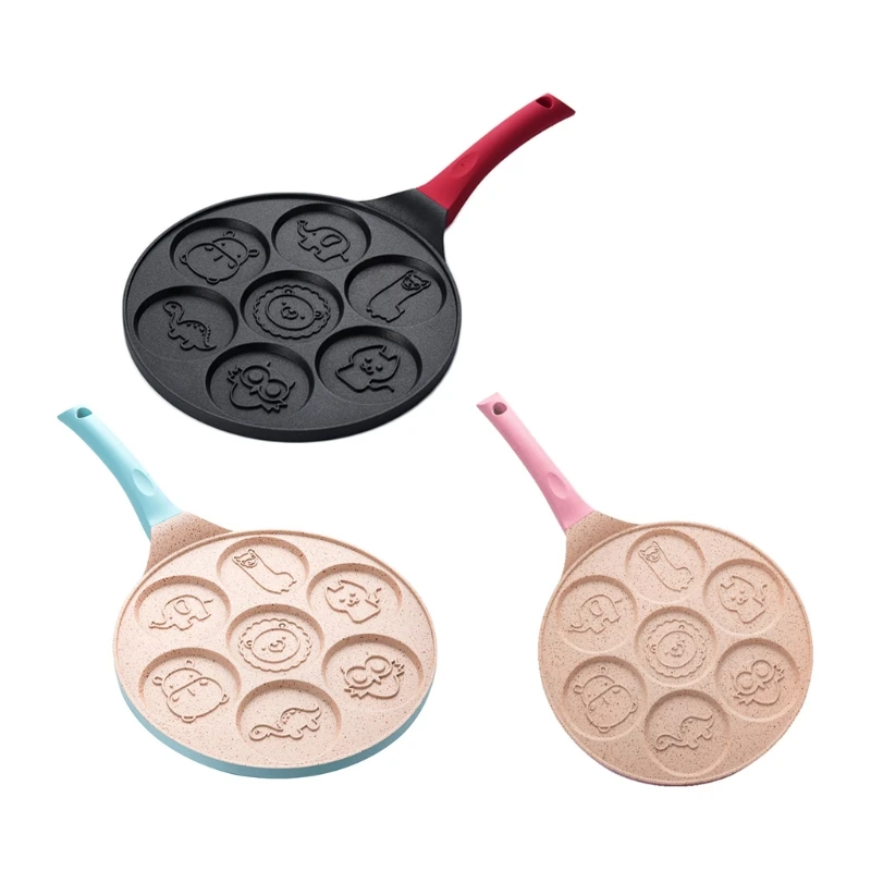 

Home Kitchen 7-hole Breakfast Pan Multi-function Egg Frying Pan Mould Non-stick Pancake Mold Drop shipping