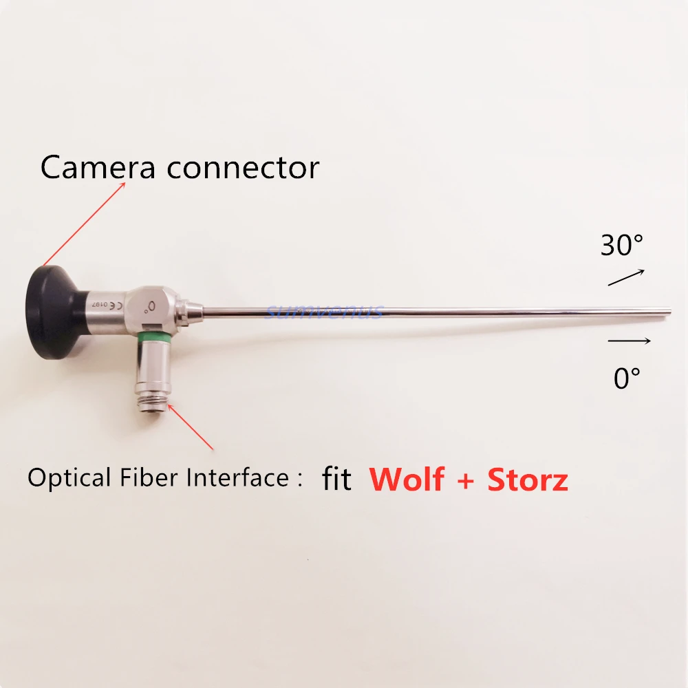 HD 2.7mm 4mm 0 30 45 70 90 gradi medico chirurgico rigido endoscopio sinusoscopio telecamera per endoscopia orl