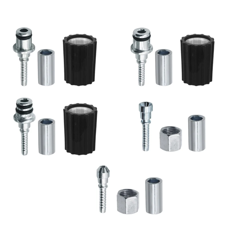 

Pressure Washer Hose Connector Adapter Set Quick M22 to 1/4" Connector