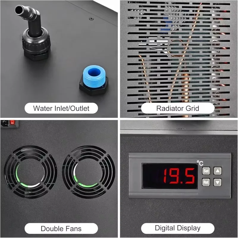 Чиллер Vanace Xiangyin 1,5 л.с. для ледяной бани с эффективным решением для охлаждения, 300 л, холодное погружение для спортсменов