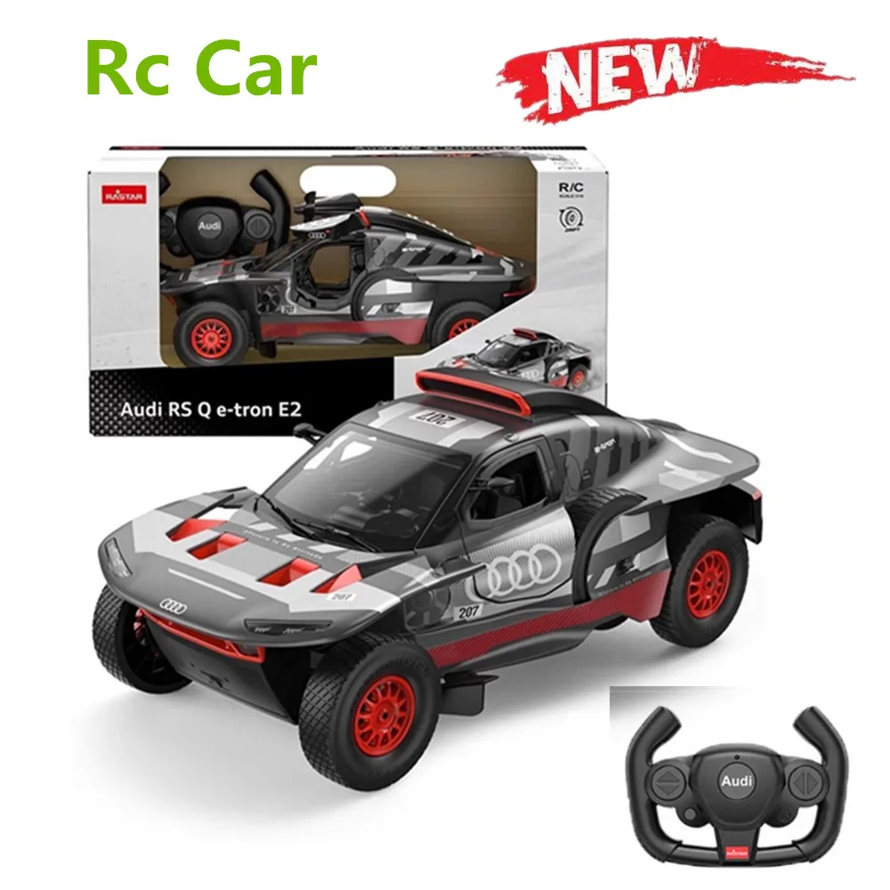 

New 1:14 Full Scale 4WD Radio Control Cars RSQe-Tron E2 Model Rally Champion Car LED Lights Vehicle For Children