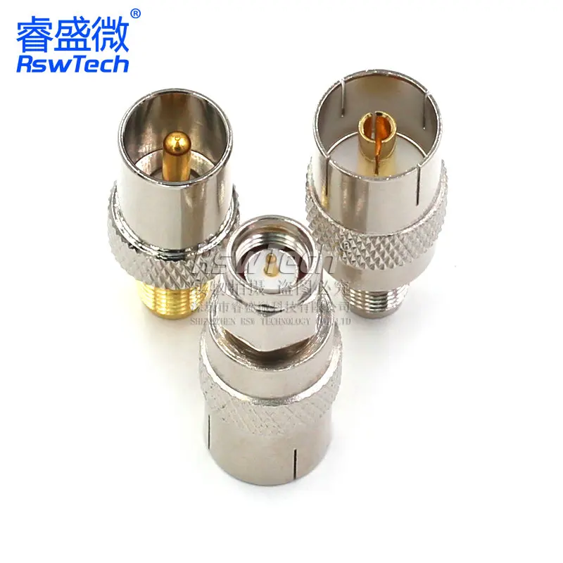 SMA-TV-KJ Extenal Stew Inner Hole Male and Female Nickel-Plated RF Coaxial Connector Test