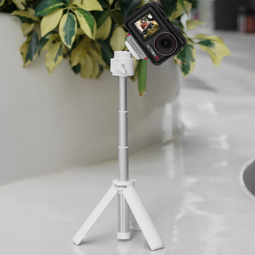 접이식 셀카봉 삼각대, 인스타 360 X4 X3 go3/3s 용, DJI 액션 5 4 프로 포켓 3 미니 익스텐션 모노포드