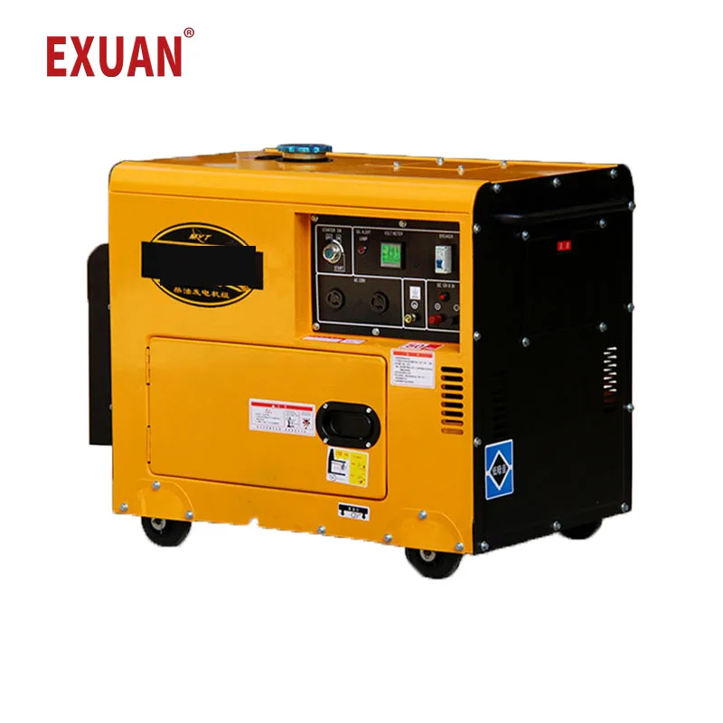 

Fully automatic silent household diesel generator set 5000w / 220V single phase power generation equipment