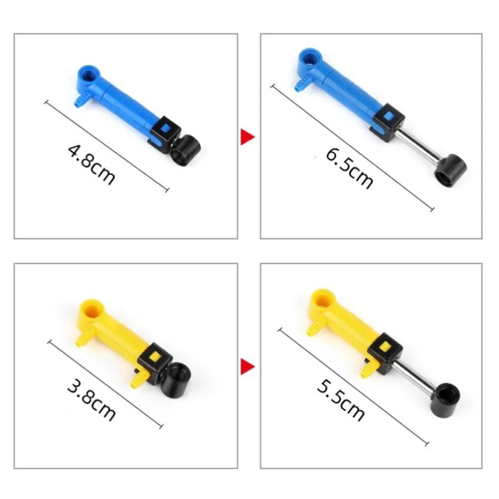 MOC Technical Hose Air Pump Tank Push Rod Putter Switch Piston Compatible With legoeds Pneumatic Parts 9641 42043 47225 61904