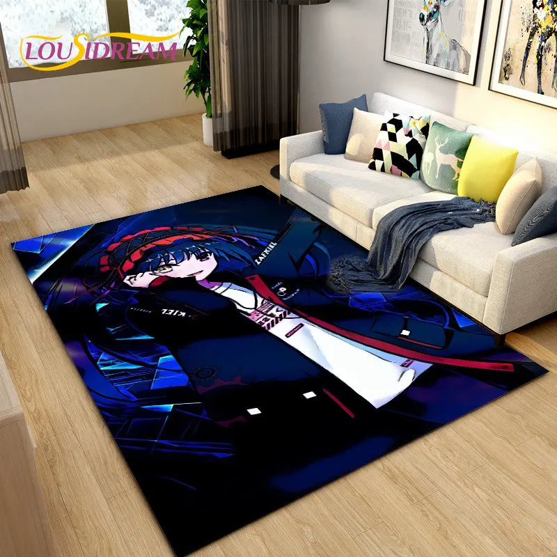 Null Zwei LIEBLING In Die FRANXX Anime Bereich Teppich, Teppich Teppich für Wohnzimmer Schlafzimmer Sofa Fußmatte Dekoration, kind Nicht-slip Boden Matte