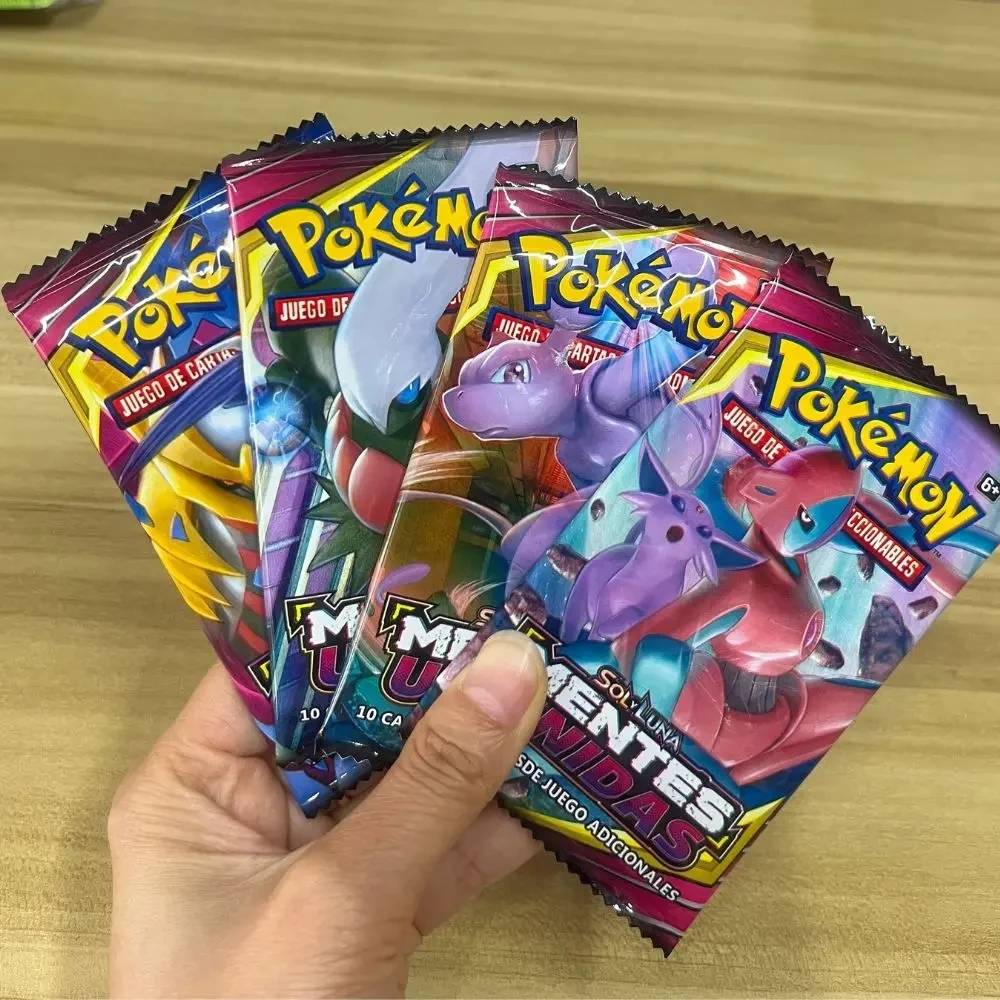 40pcs Pokemon Cards Tag Team EnglishSpanish Mega Energy Shining Pokemon Card Game Carte Trading Collection Cards Pokemon Cards