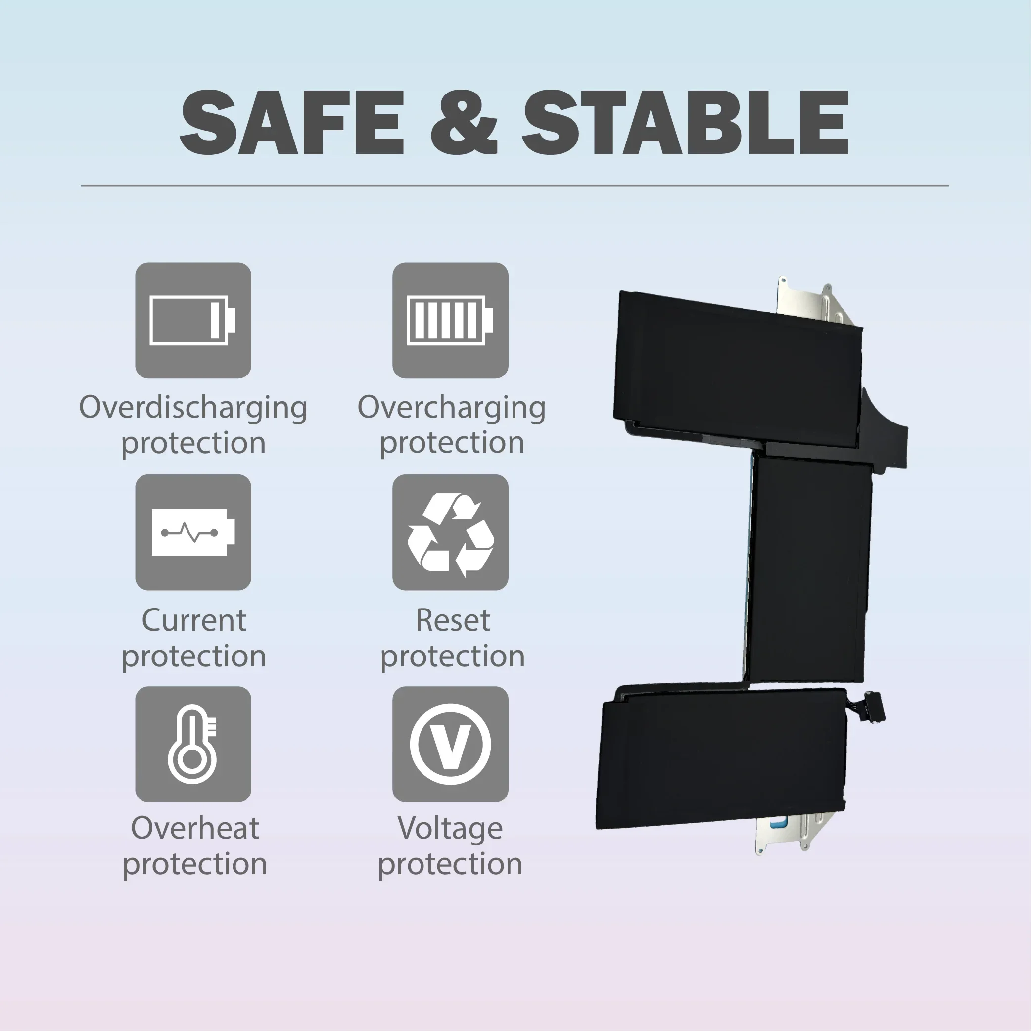 Nova bateria a1965 a1932 compatível com apple macbook air 13 "a2179 2018 2019 2020 bateria 11.4v 4379mah