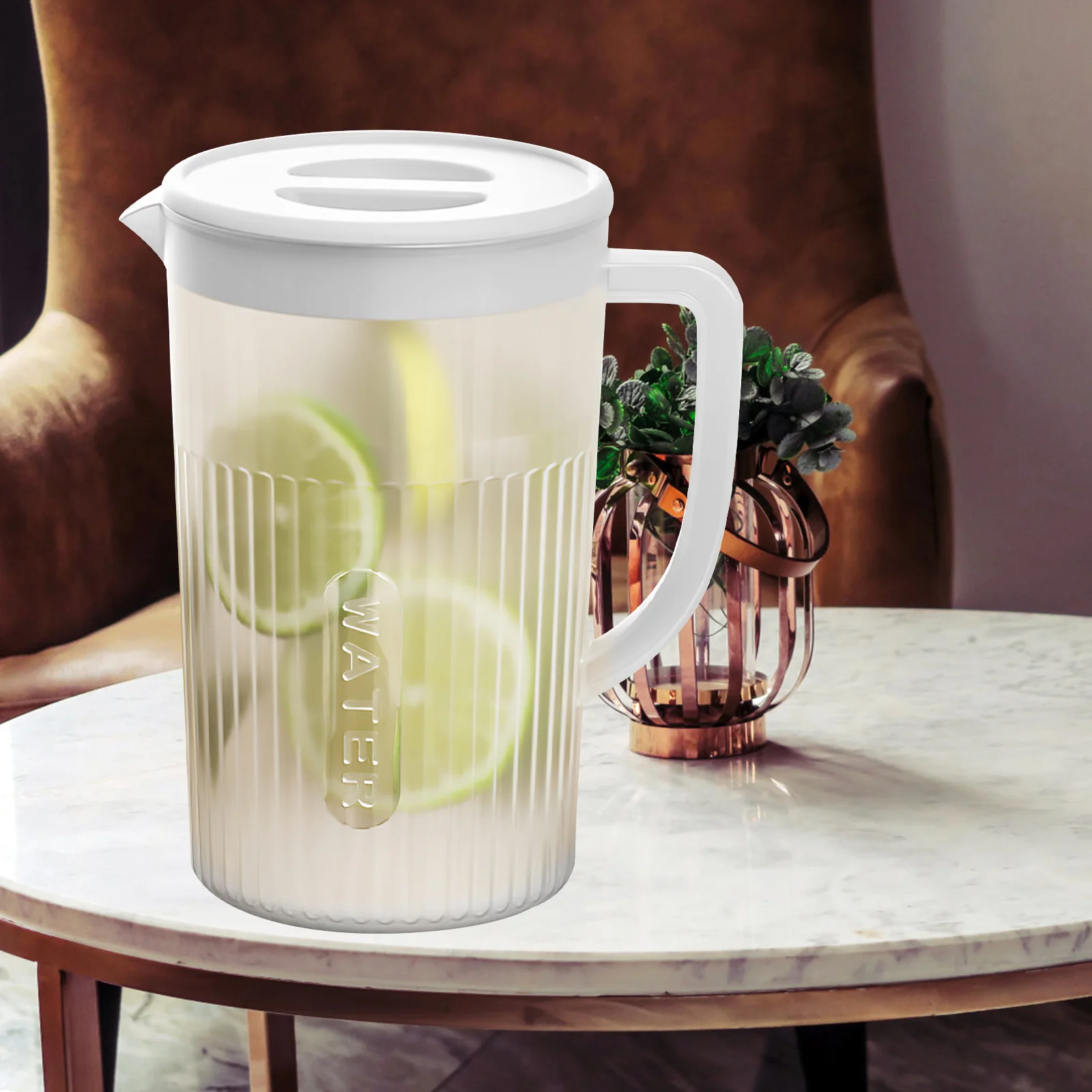 

Large Capacity Juice Pitcher Dishwasher Safe Thickened Lid Heat Resistant Water Jug for Drinks Water Pitcher Pitchers for Drinks