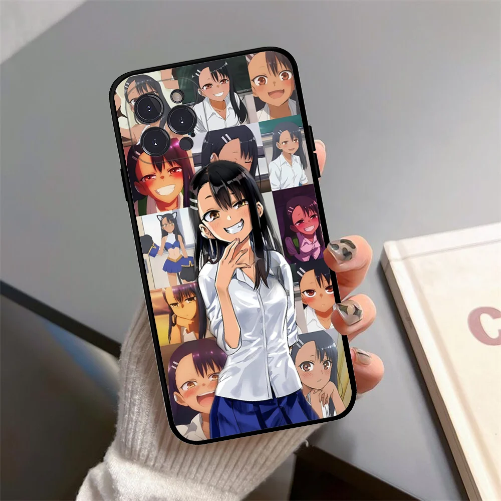 Nagatoro San Anime Phone Case Silicone Soft for iphone 16 15 14 13 12 11 Pro Mini XS MAX Plus X Cover