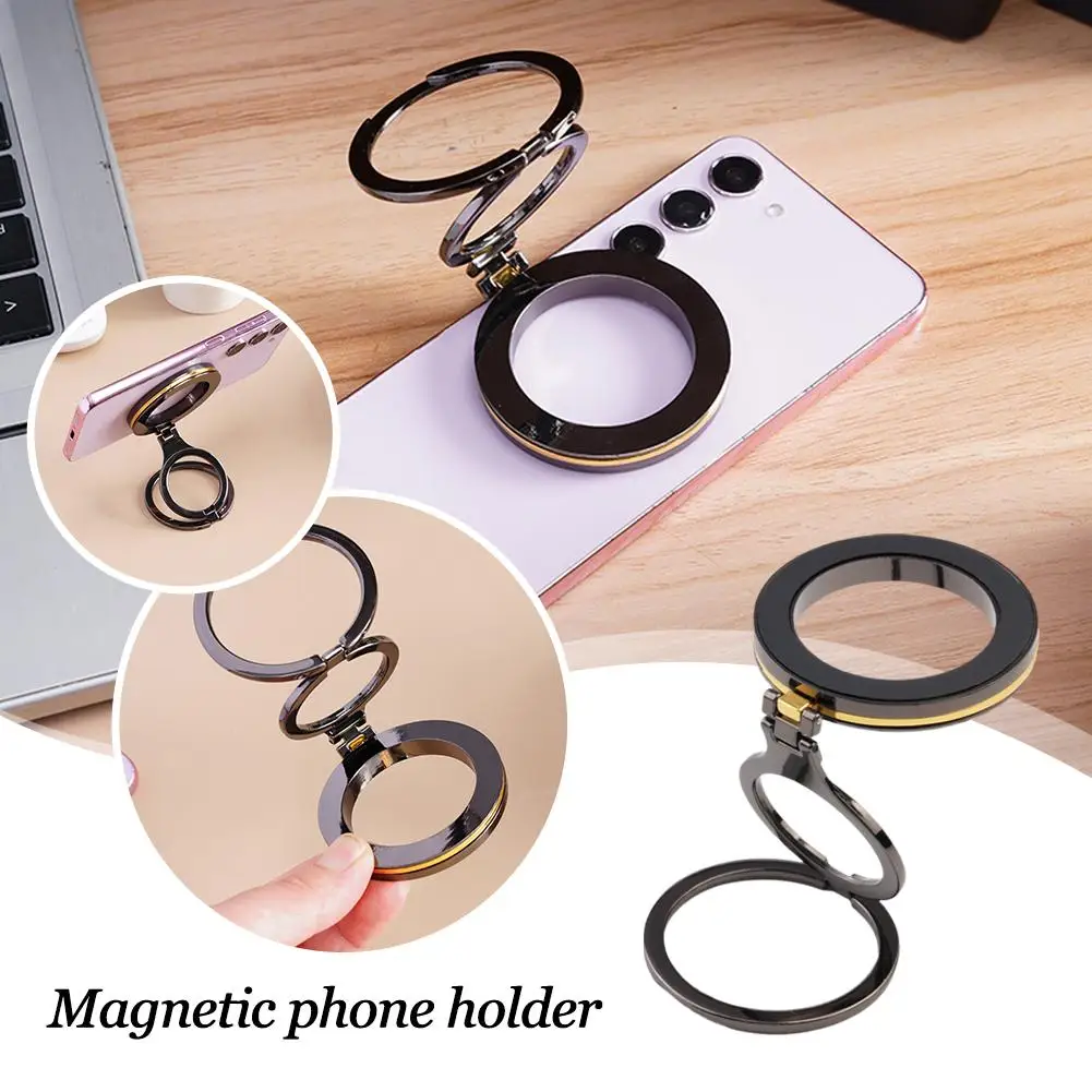 Foldable Single Sided Magnetic Phone Holder 360 Rotation Magnetic Phone Holder For Kickstand Magnet Grip For B3e3