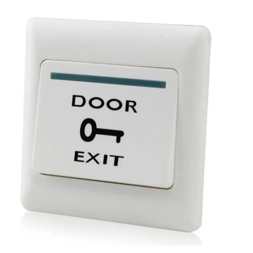 

5PCS Push Button Design Access Control System Push Switch Eco-friendly Dustproof Exit Button Plastic Square Electronic Door Lock