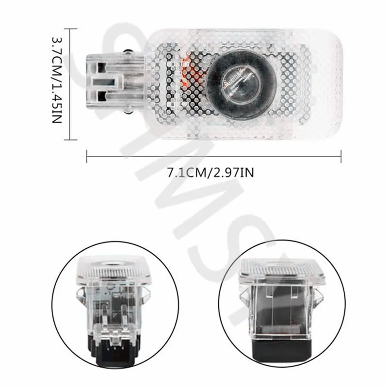 2 Stück LED-Autotür-Begrüßungslichter, Dekorationslampen-Zubehör für XC60 2009-2024 2019 2020 2021 2022 2023 – Detail 4