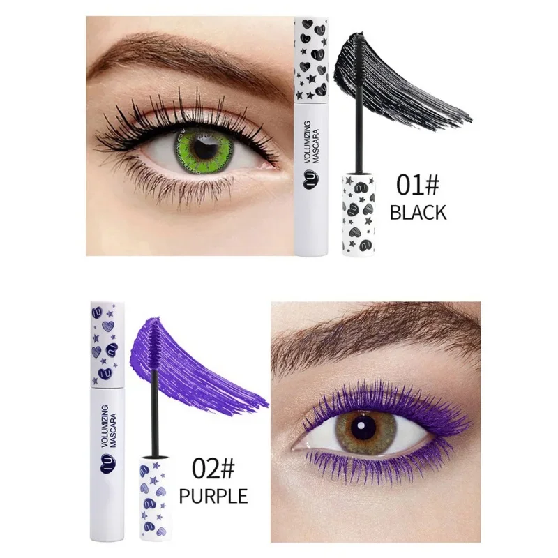 7 Colors/Set Waterproof Color Mascara Eyeliner Charming Longlasting Colorful Curling Lengthening Extension Eyelashes