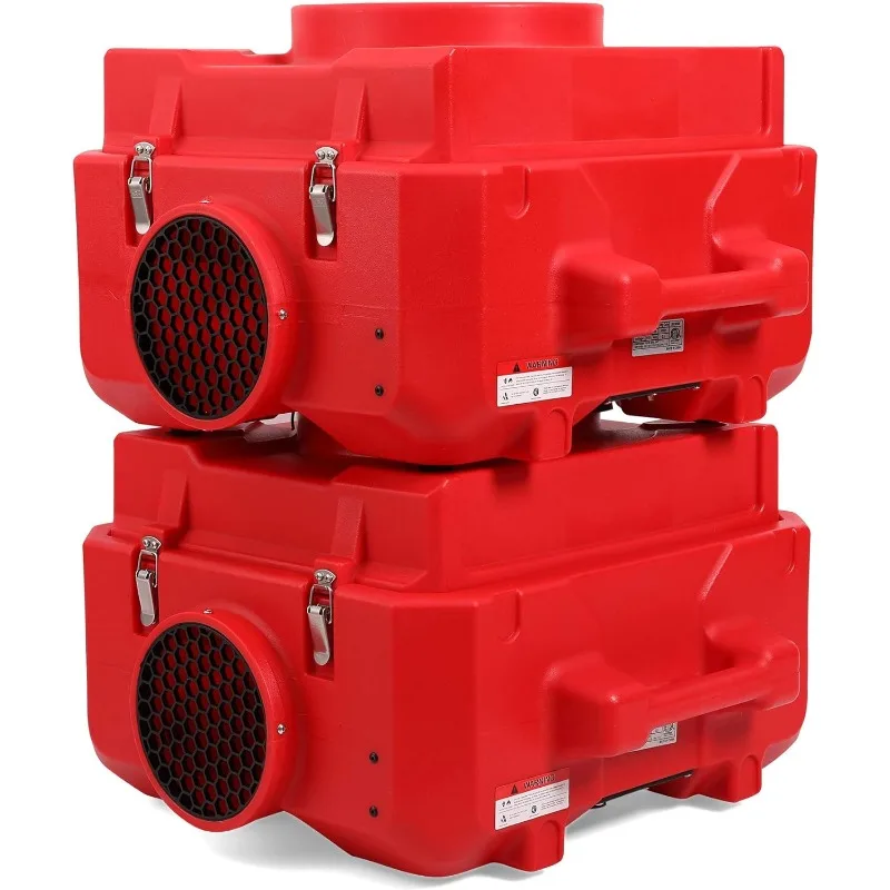 HEPA500-Air Scrbber para sofá ao ar livre, máquina de ar negativa, roto-moldado, vermelho, comercial, 500cfm