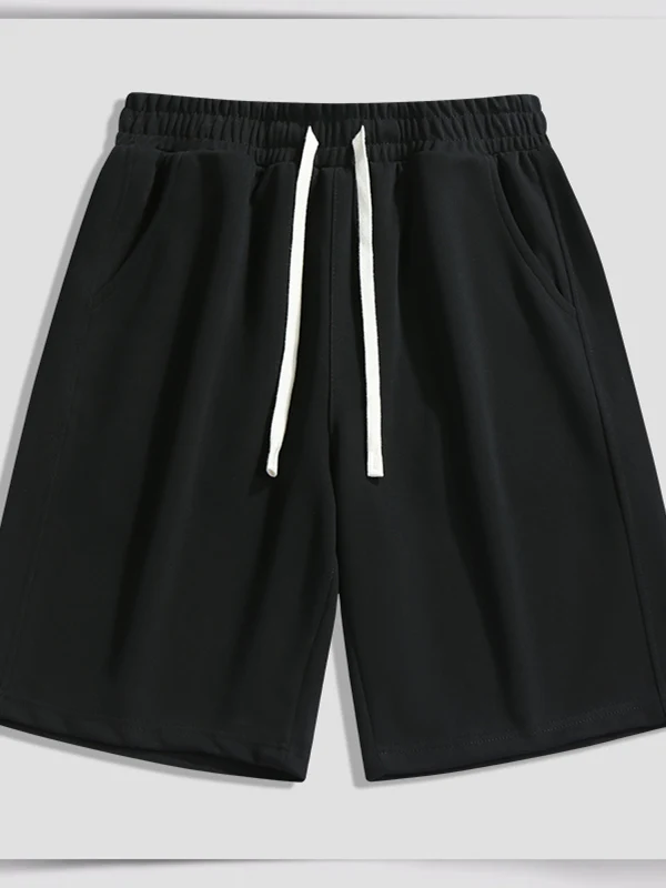 

Новые летние мужские спортивные брюки 2025 года: свободные трикотажные шорты-бриджи в американском стиле, большие размеры, для баскетбола