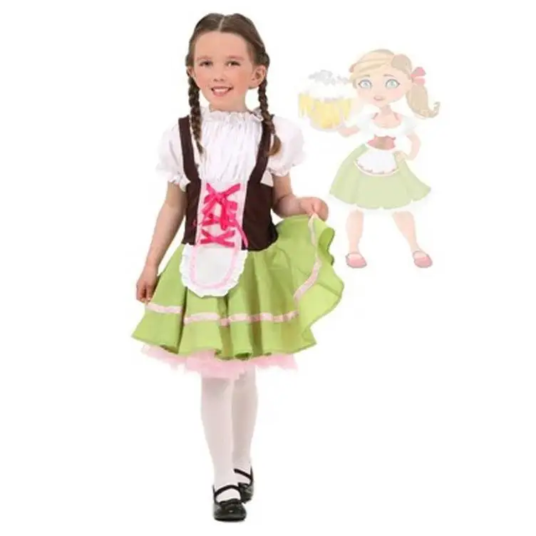 جديد أزياء الهالوين لمهرجان البيرة ملابس خادمة الأطفال ملابس متطابقة بين الوالدين والطفل أداء المدرسة الابتدائية دكتور