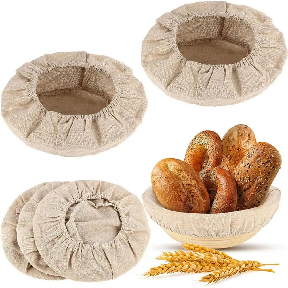 Excellent Natural Round Shaped Bread Proofing Basket Cover Lightweight Bread Proofing Bowl Liner Food Grade for Shop