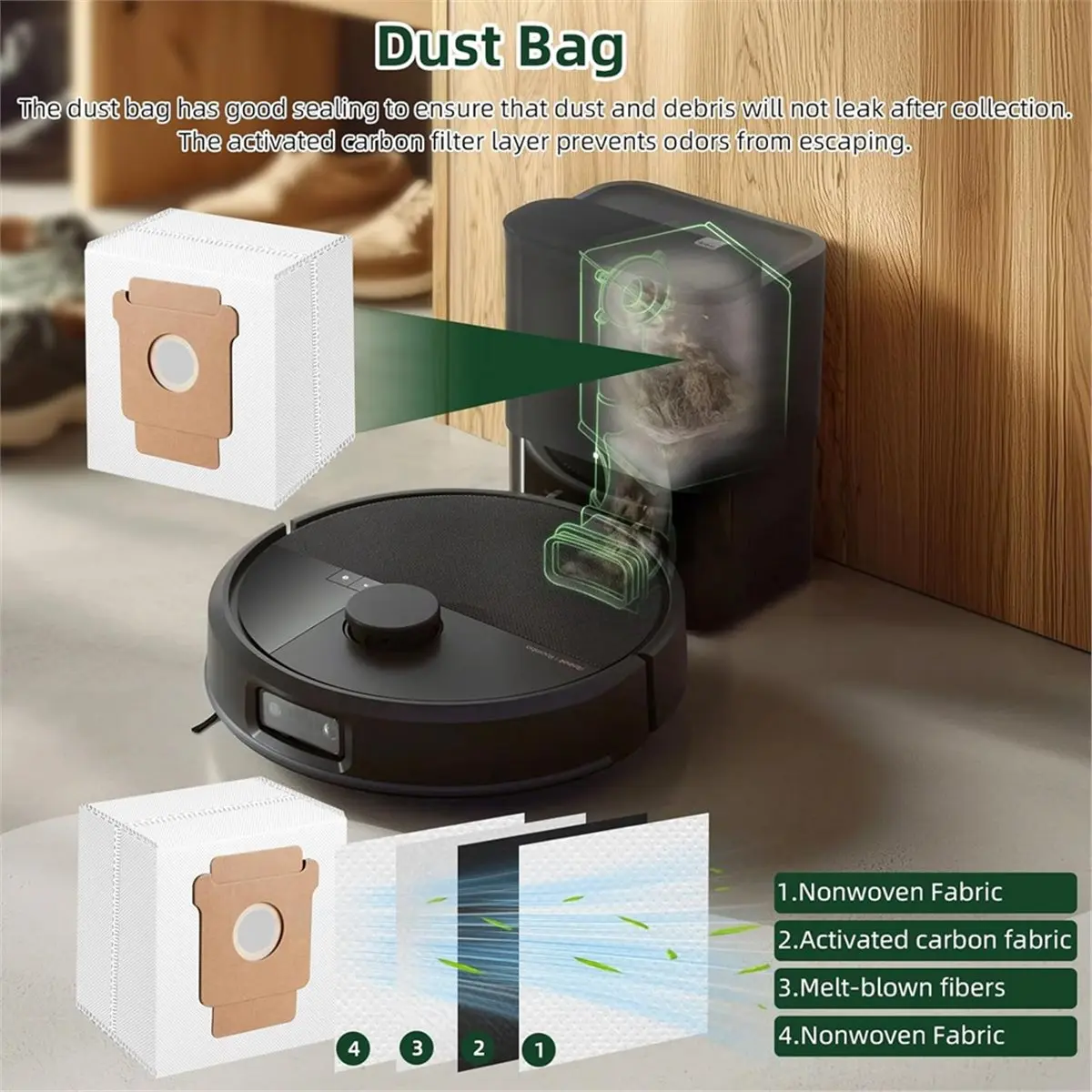 

AT59 16Pcs Accessories Kit for IRobot Roomba Max 705 Combo Vacuum Cleaner Parts Main Side Brush Dust Bags Filters Roller Mop