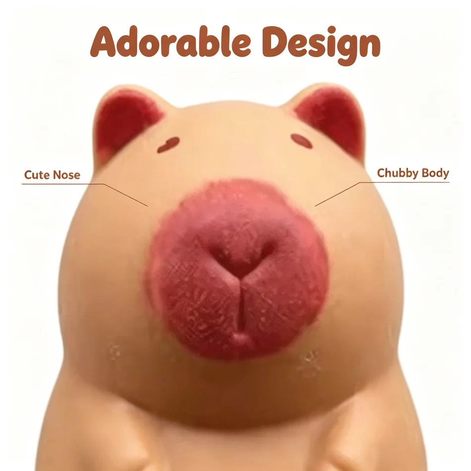 Capybara Squishy Toy Cute Kawaii Cartoon Chubby Slow Rising Soft Squeeze Stress Relief Fidget ASMR Desktop Decor Sensory Gift