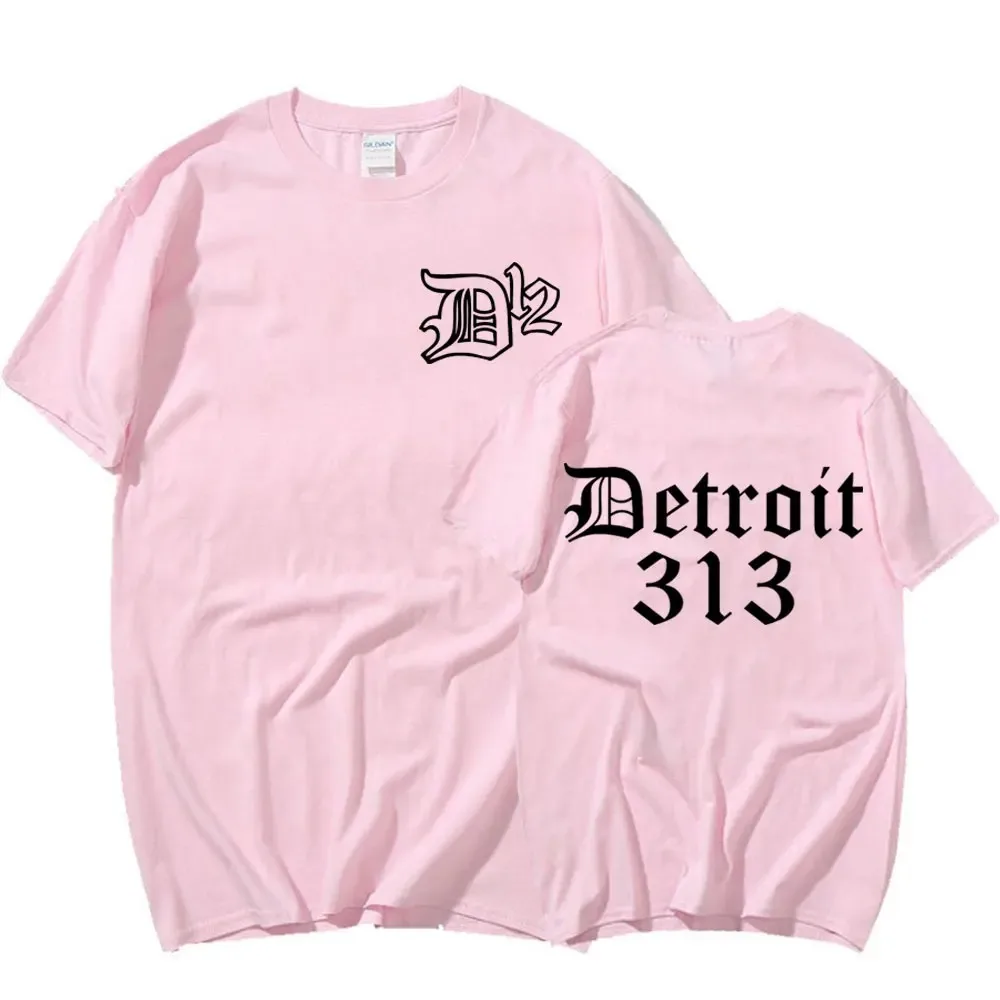 D12 band rapper eminem t-shirt detroit michigan druck t-shirt männer frauen mode lässige baumwoll-t-shirts übergroße oberteile männlich – Detail 6