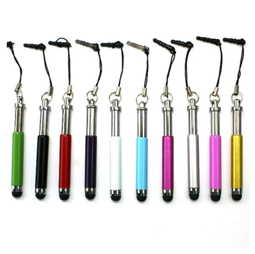 

500pcs Universal Mini Capacitive Pen Retractable Stylus Touch Screen Pens for IPad IPhone PC Mobile Phone