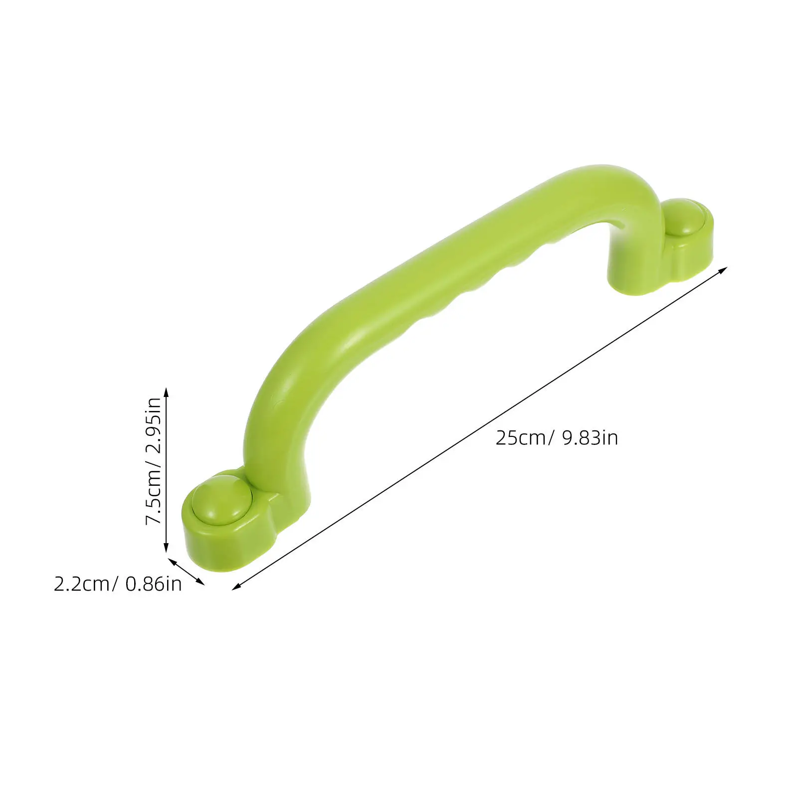 1 Paar solide Sicherheitsgriffe, rutschfest, ergonomisches Design, Schaukelzubehör für Kinder, Spielplatzgeräte für den Außenbereich, zufällige Farbe