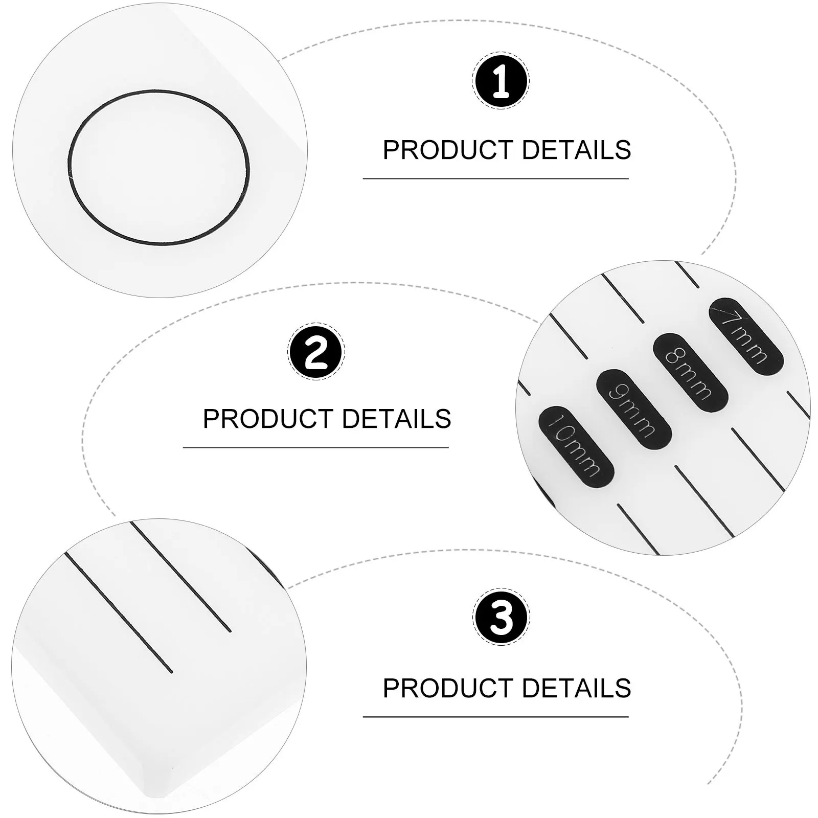 

1Pcs Eyelash Grafting Plate Durable Acrylic Lash Display Pad Tool for Beauty Salon Home Use Eyelash Plate Lash Grafting Tool