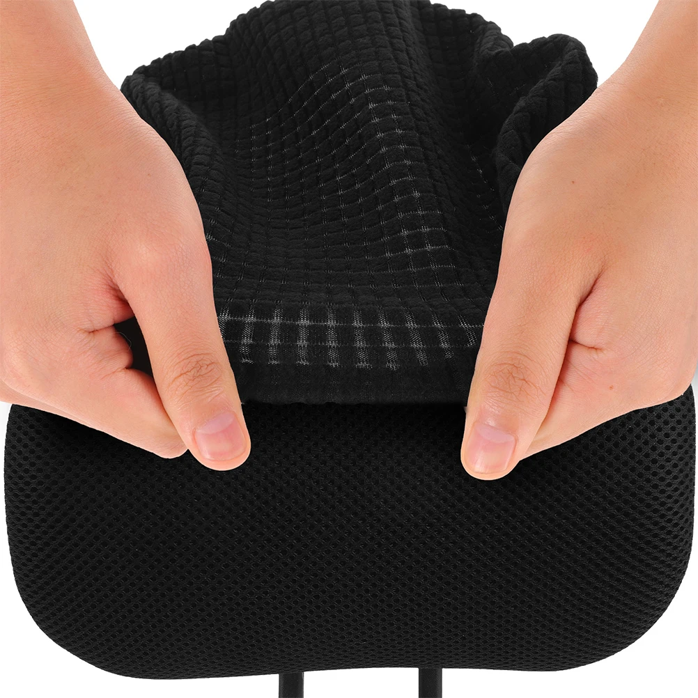 

2Pcs Black Swivel Chair Headrest Cover Pillow Sleeve Office Computer Gaming Waterproof Protector Cushion Sofa Cover