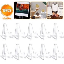 1-10Pcs Card Display Stand Acrylic Easel Card Display Sports Card Holder Coin Display Stand Holders Trading Trading Card Stand