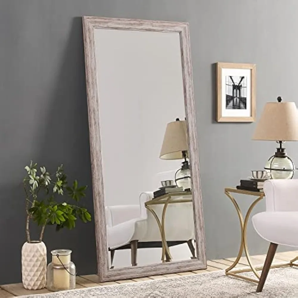 

Mirror Full Length White Full Length Mirror Floor Mirror Standing WORKS AS FREESTANDING OR WALL MOUNTED MODERN DESIGN