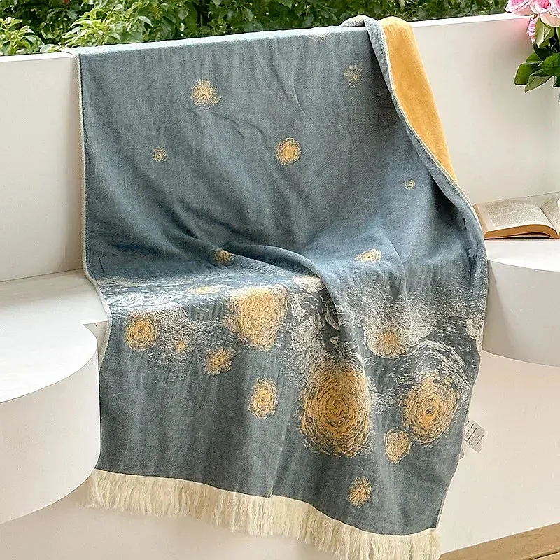 Pure Cotton Gauze Bath Towel for Adult Absorbent Luxury Swimming Pool Fresh Beach Towel Couple Bathroom Wrap Household