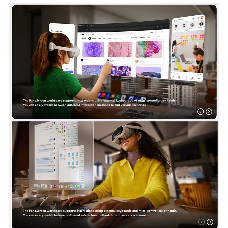 PICO 4 Ultra VR glasses, smart 3D, panoramic, gaming, screen casting, all-in-one movie viewing device MR headset vision