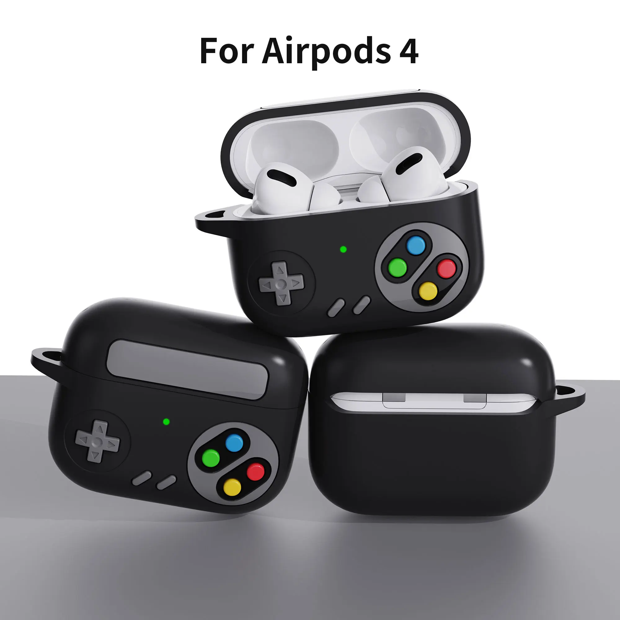 

Retro 3D game console headphone case suitable for Apple Airpods 4 3 2 Por/2Por shock-absorbing protective case made of silicone