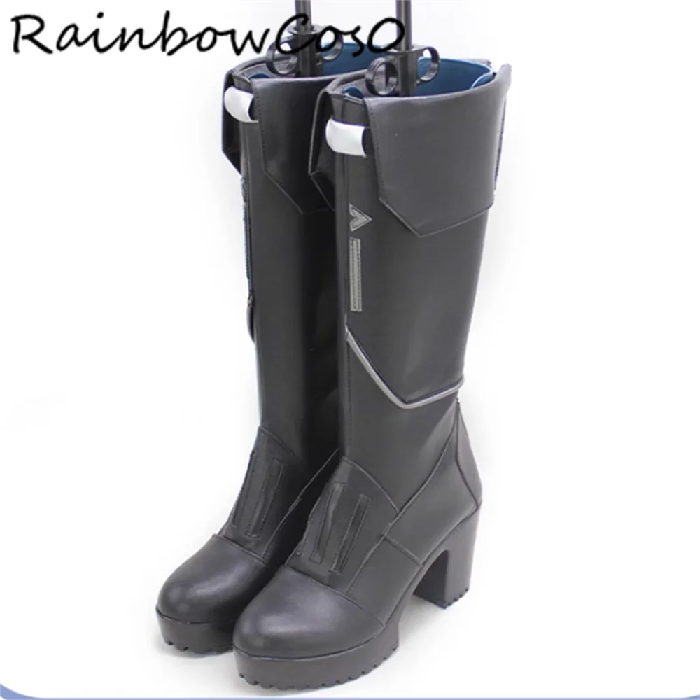Sage Cosplay Scarpe Stivali Gioco Anime Party Halloween RainbowCos0 W5348