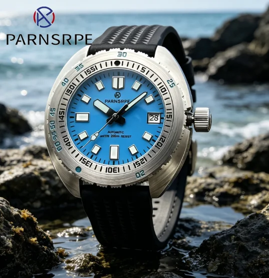 42 mm automatische Turtle Diver-Uhr, CHINA NH35, mechanische Armbanduhren, Saphirglas, 120-Klick-Tauch-Countdown-Timer, Stahllünette