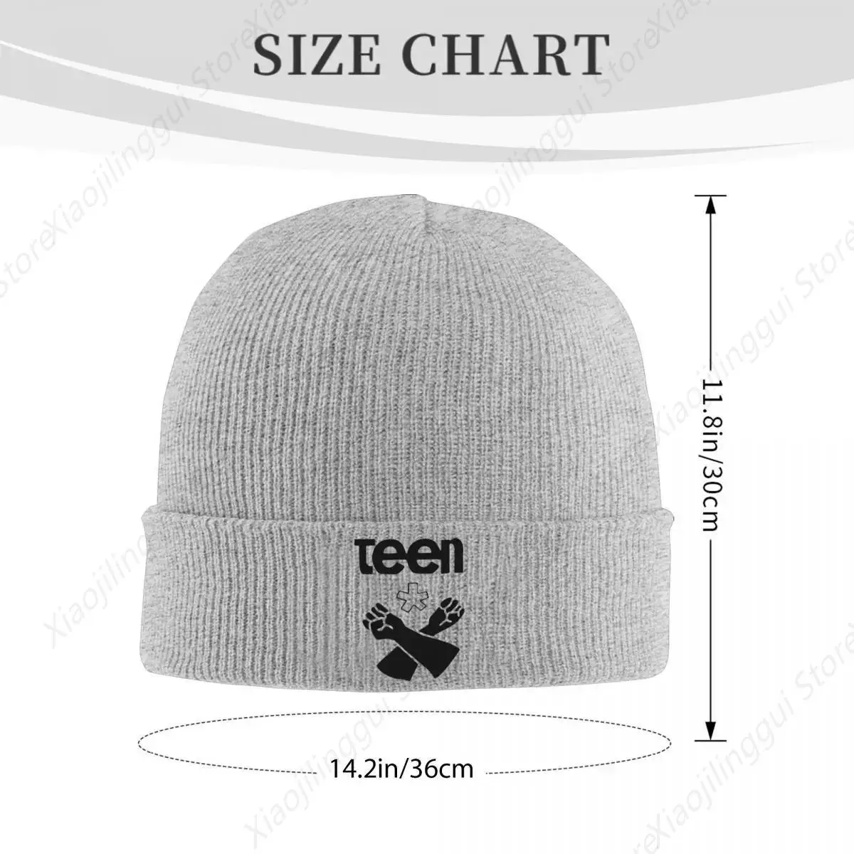 Teen X Ken Carson Knitted Hat Women's Men's Beanies Autumn Winter Hats Acrylic AGC Chaos Tour Crochet Caps