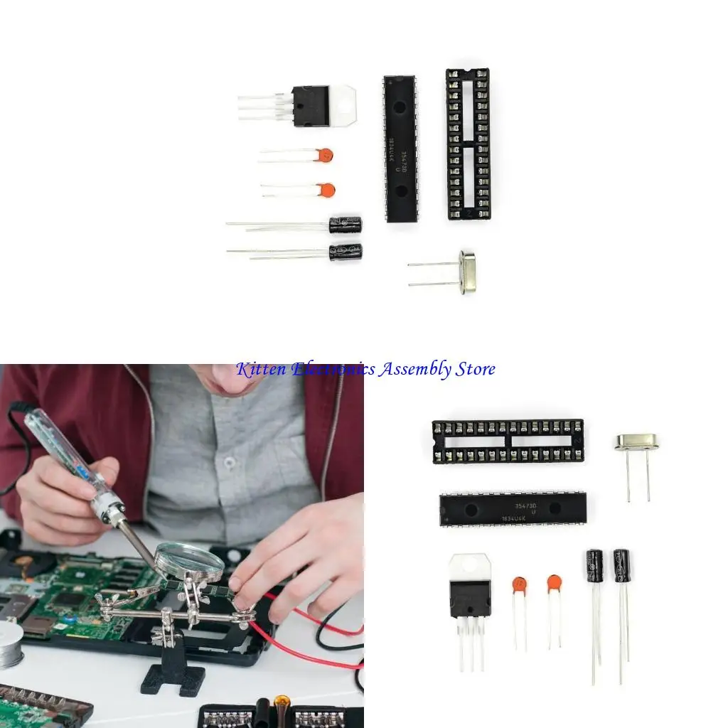 96GD 8bit Microcontroller With Enhances RISC Architecture For Student And Beginner Electronics Learning Projects