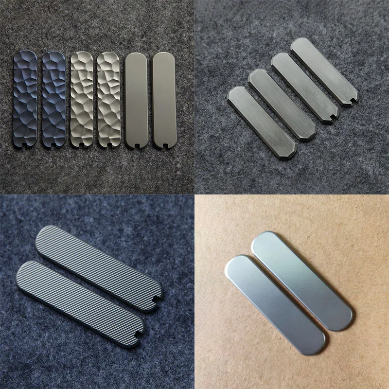 9 Types Titanium Alloy Knife Handle Scale Patches For 65MM Victorinox Swiss Army Knives NailClip580 Executive81 DIY Making Parts